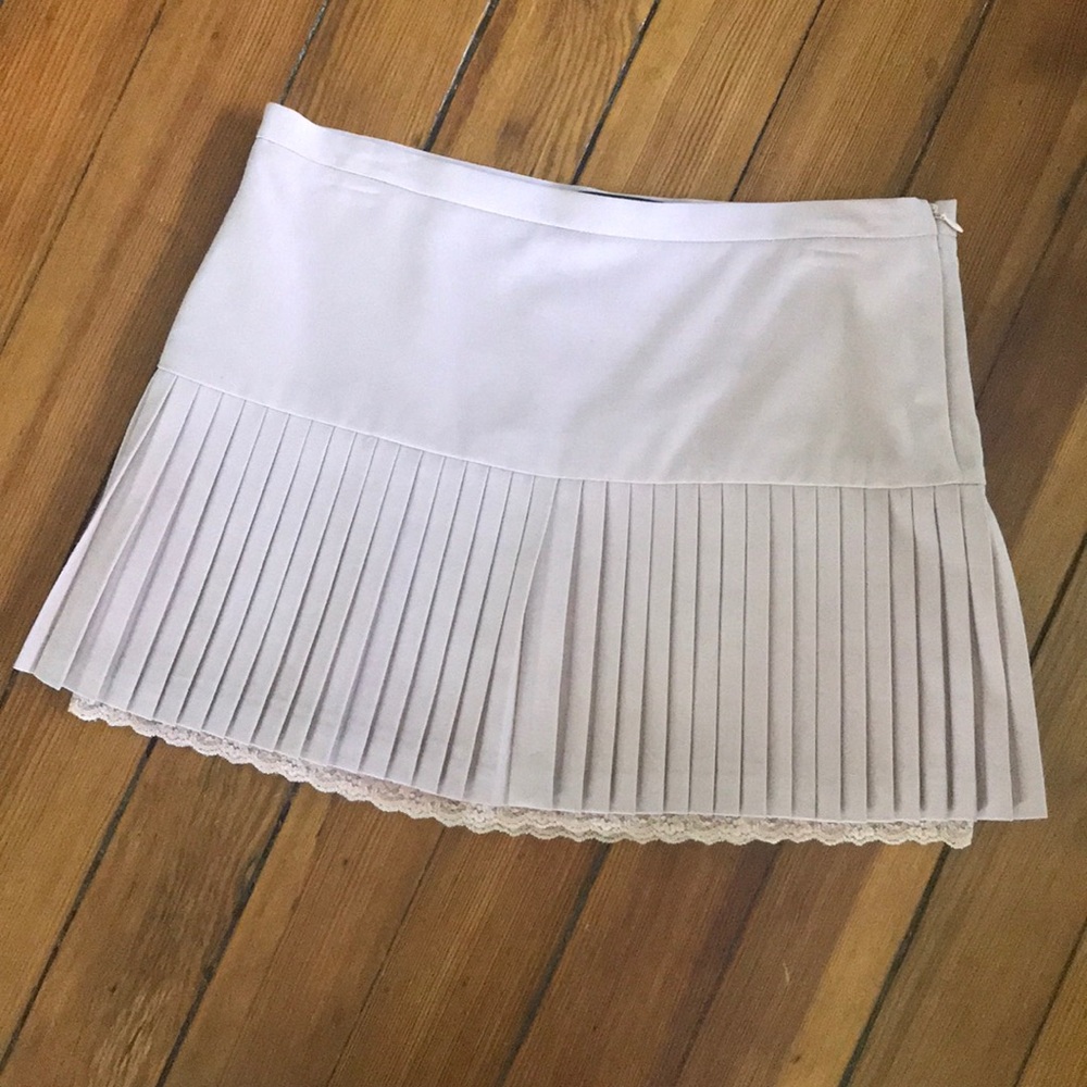 BCBG blush pink pleated mini skirt 4